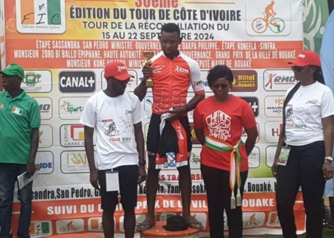 Cyclisme : Rodrigue Kuere Nounawe triomphe au Tour de Côte d&rsquo;Ivoire